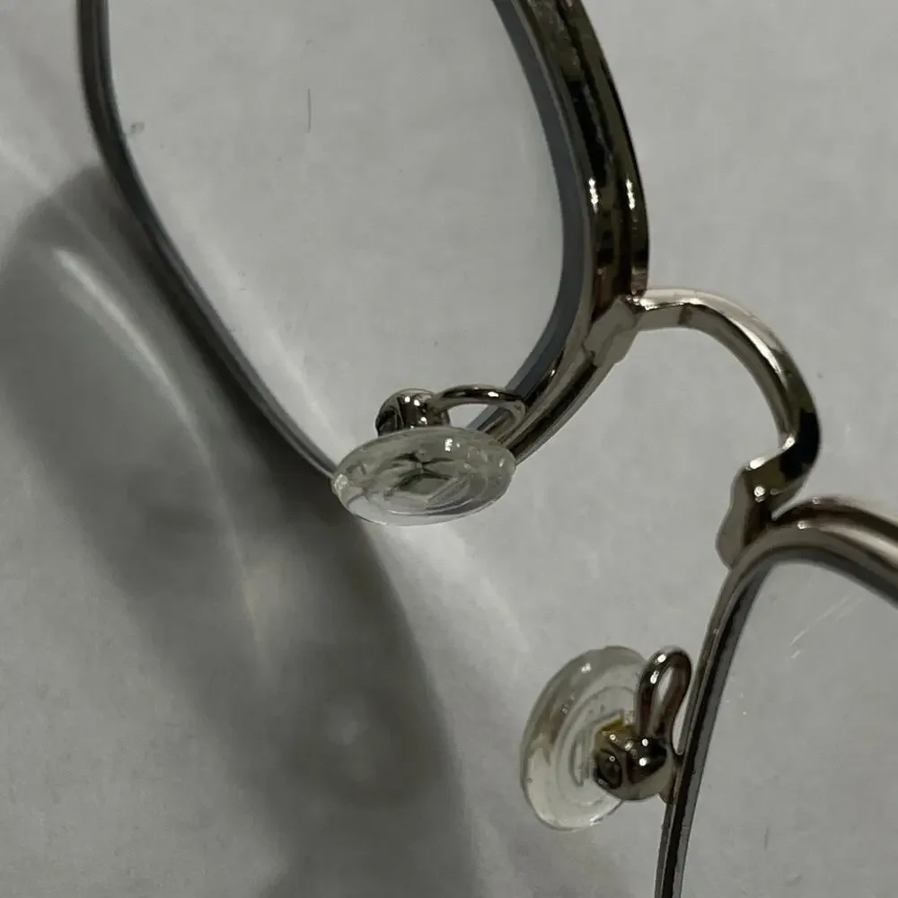Longchamp LO2125 424 Eyeglasses Frames Only 52-16-140mm Cat Eye Full Sliver Blue